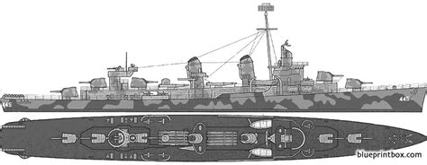 Fletcher Class Destroyer Diagrams