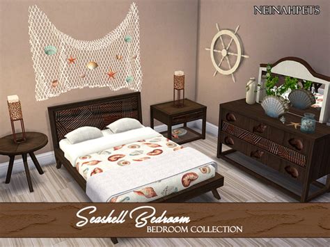 Seashell Bedroom Collection By Neinahpets At Tsr Sims 4 Updates