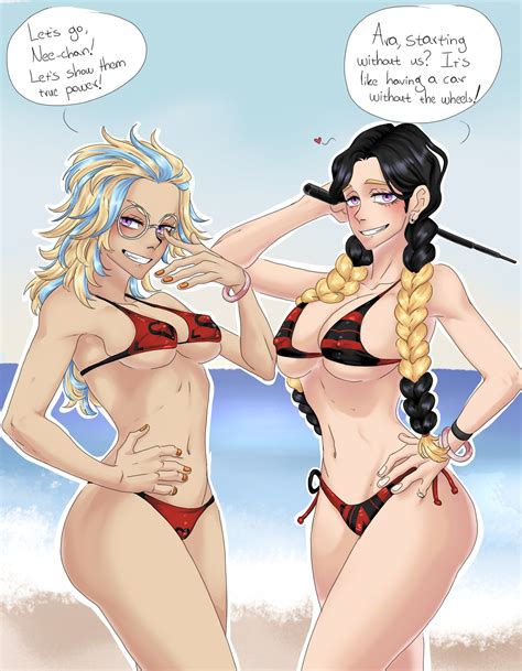 Rule 34 2d 2girls After Sex Beach Bikini Dialogue English Text Female Focus Female Only