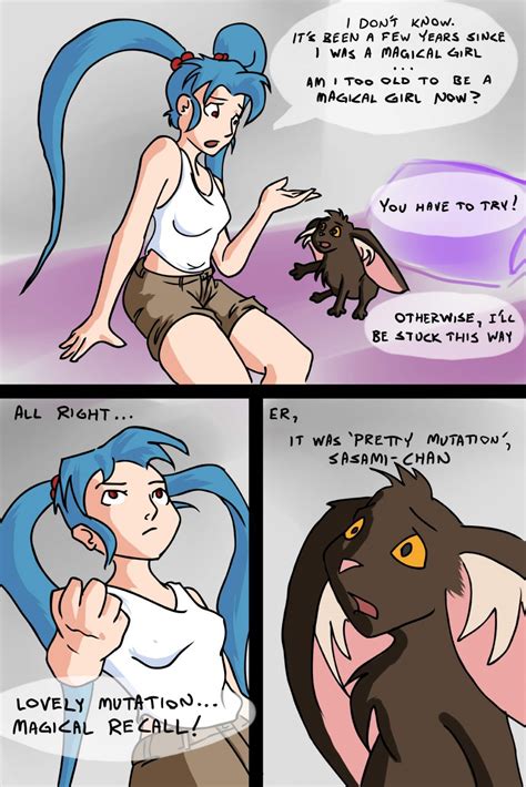 Rule 34 Cabbit Comic Dialogue Female Ryo Ohki Sasami Masaki Jurai Tenchi Muyo Transformation