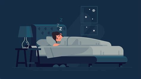 vector of woman sleeping in bed positive routines