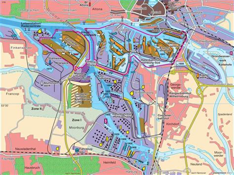 Die hamburger hafen und logistik ag hat den aufstieg hamburgs zu einer der wichtigsten drehscheiben der weltwirtschaft entscheidend geprägt. Hafen Hamburg Karte | Kleve Landkarte