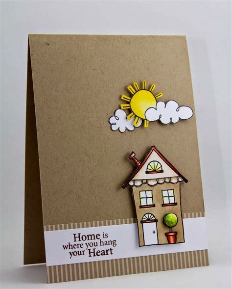 What to write in a housewarming card. Creative Inspirations | Welcome home cards, Housewarming card, Cards handmade