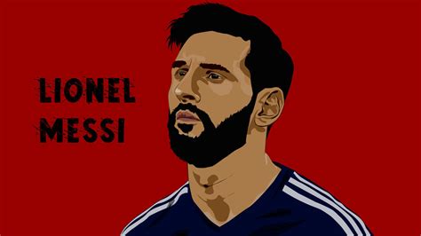 Messi Cartoon Wallpaper