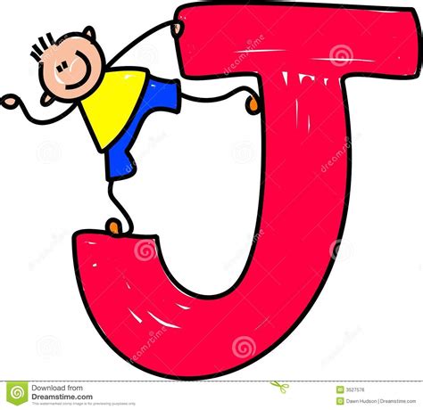 Do watch our healthy lifestyle video. Letter J Boy Royalty Free Stock Image - Image: 3527576