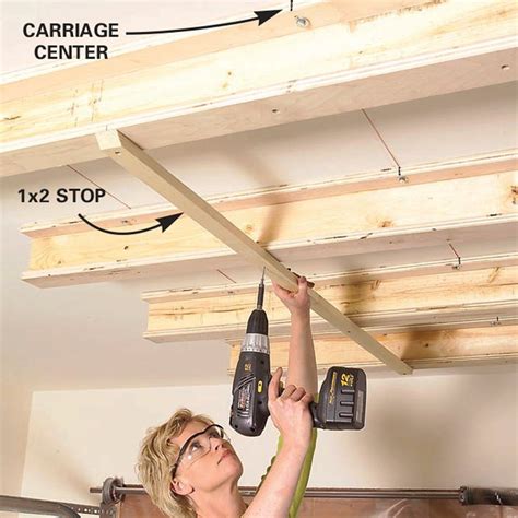 Create A Sliding Storage System On The Garage Ceiling In 2020