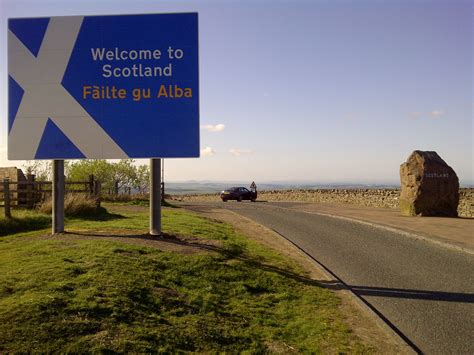 Scotlandengland Border Scotland Country Roads England Border