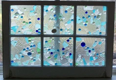 Beach Glass Mosaic Glass Art By Tinacalberry On Etsy 310 00 Glass Mosaic Art Beach Glass