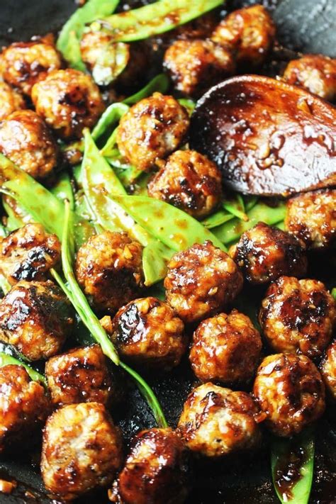 Serve These Sticky Spicy Asian Meatballs Glazed With A Sriracha And