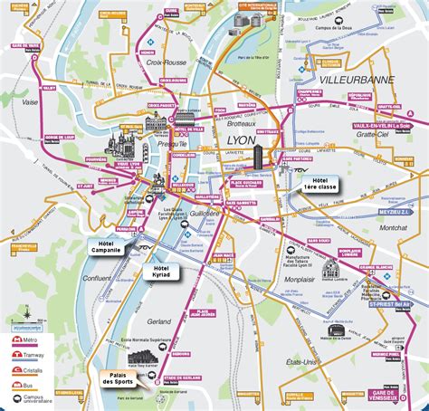 Tgv, ouigo, ter und sncf. Plan De Métro Ville De Lyon | Subway Application