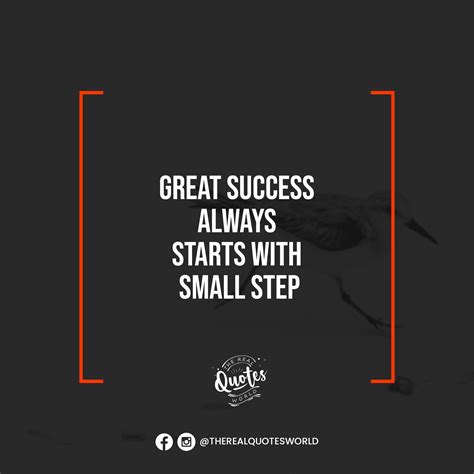 Great Success Starts With Small Steps