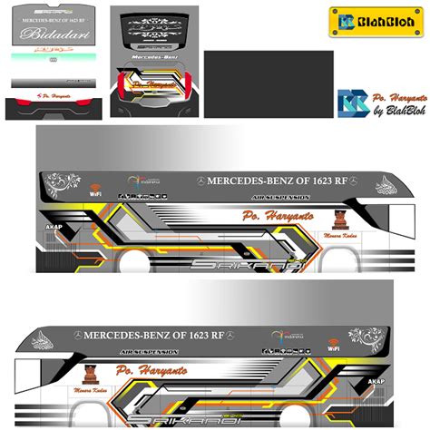 55 Livery Bussid Srikandi Shd Jernih Racing Full Sticker Strobo