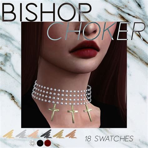 Bishop Choker By Victoria Kelmann At Murphy Sims 4 Updates