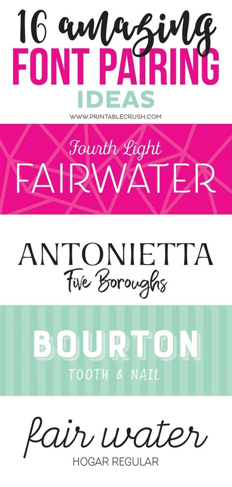 16 Amazing Font Pairing Ideas For Designers Printable