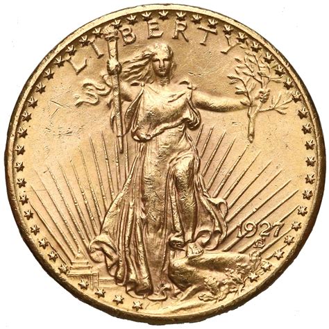 Usa 20 Dollars 1927 Saint Gaudens Double Eagle