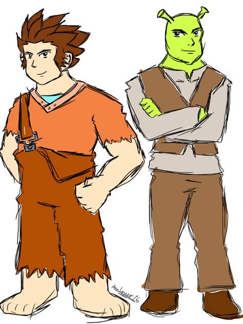 Ralph And Shrek By Anilover16 On Deviantart