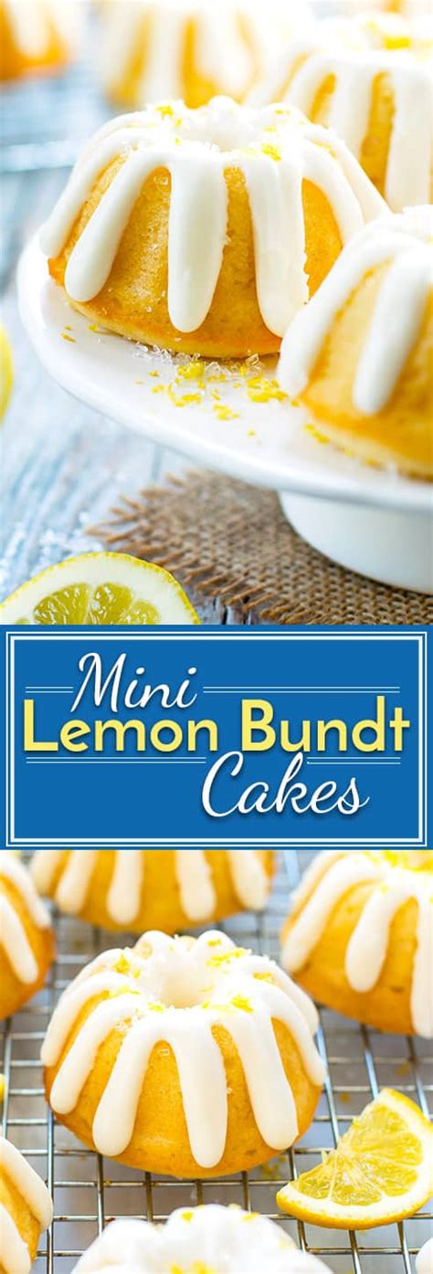 This recipe uses both lemon juice and lemon zest in both the cake and glaze for that extra citrusy flavour! Mini Lemon Bundt Cakes with Cream Cheese Frosting