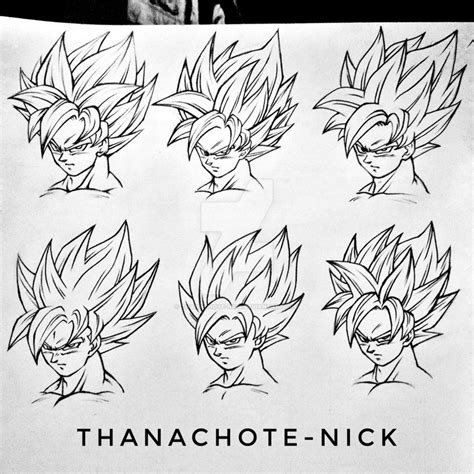 Goku In Many Styles By Thanachote Nick Dragon Ball Artwork Dragon