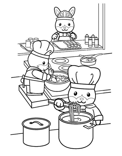 Kitchen and cooking Coloring Pages - Coloringpages1001.com