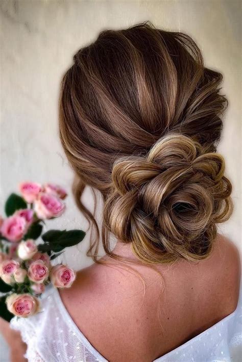 Classical Wedding Hairstyles Low Flower Shaped Updo With Samirasjewelry Formal Hairstyles For