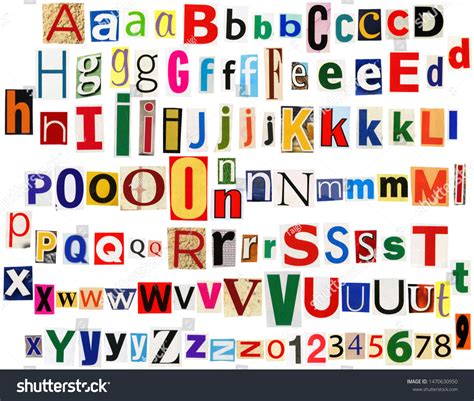 Digital Download Magazine Cutout Letters Pages A Z Various 54 Off