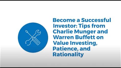 Become A Successful Investortips From Charlie Munger And Warren Buffett