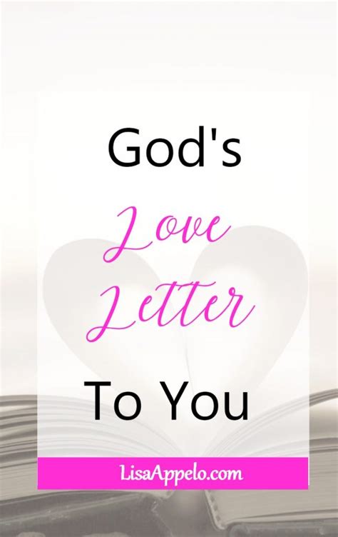 Gods Love Letter To You Lisa Appelo