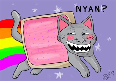Pop cat, refers to a series of videos in which use two images of a cat named oatmeal, one with its mouth closed, and the other photoshopped as if the cat is holding it wide open in the shape of an o. Image - 136457 | Nyan Cat / Pop Tart Cat | Know Your Meme