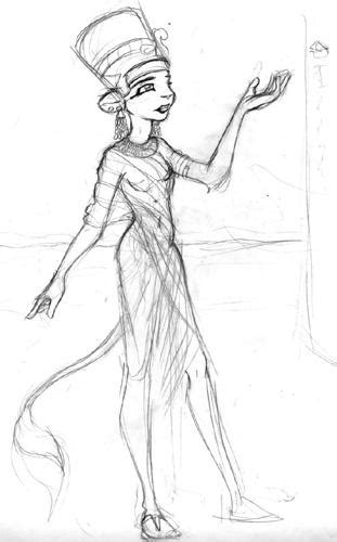 Nefertiti Sketch By Nalina On Deviantart