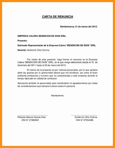 Ver Carta De Renuncia Word Bogota Civiahona