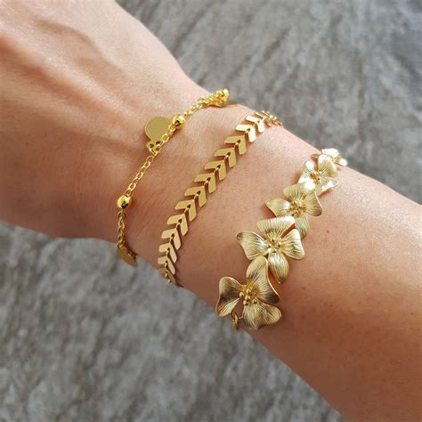 Gold Stacking Bracelets By Misskukie