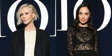 Charlize Theron Gal Gadot And Many Other Stars Attend The Dior Show In