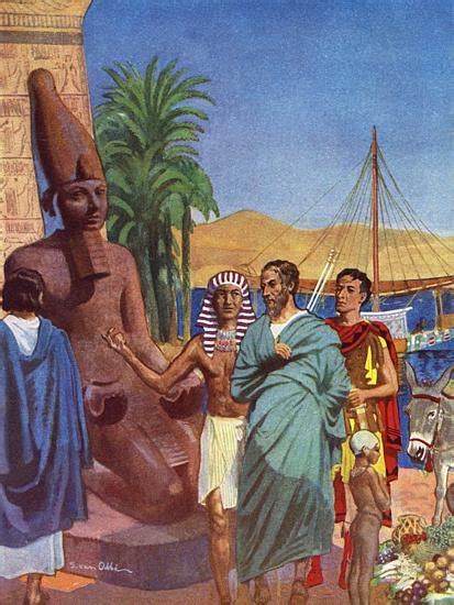 Herodotus Early Traveller And Historian In Egypt Giclee Print At