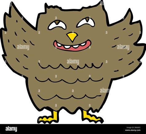 Cartoon Happy Owl Stock Vector Image And Art Alamy