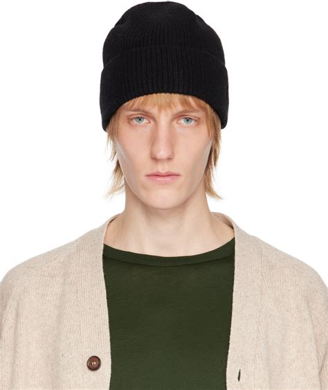 Polo Ralph Lauren Black Signature Cuff Beanie Ssense