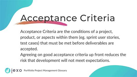 Project Acceptance Criteria Examples In Construction Design Talk