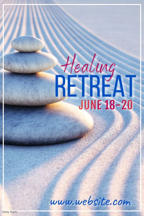 Healing Retreat Poster Template Postermywall