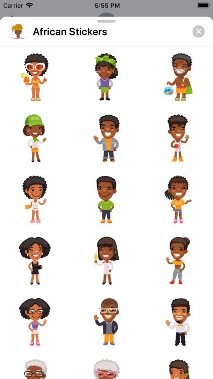 African Stickers By El Houssaine Jebraoui
