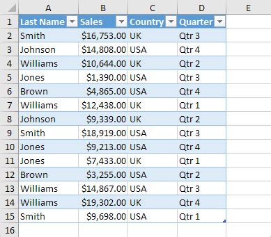 Learn how to use the vlookup formula in excel. Tables in Excel - Easy Excel Tutorial