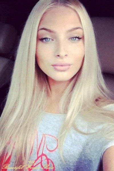 Perfect Russian Blonde Beautiful Face Naked Bed