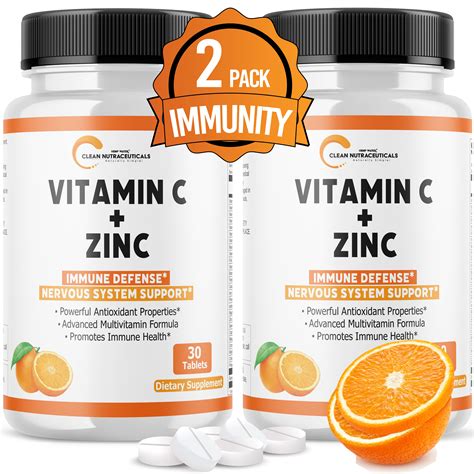 Healthy fats, vitamins c and e. Vitamin C Zinc Immune Support Tablets for Adults Kids ...