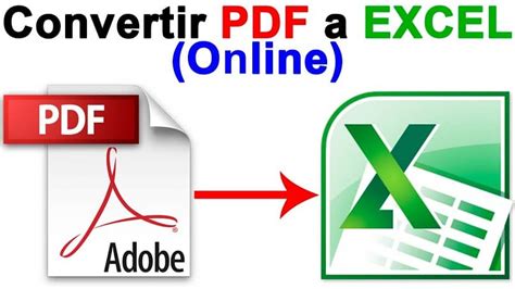 C Mo Convertir Pdf A Excel Online Y Gratis Sin Programas Ejemplo