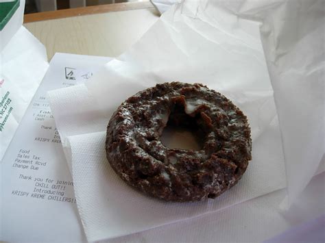 Share sweet moments with #krispykreme. Fast Food Yummy: Krispy Kreme Glazed Chocolate Cake Doughnut