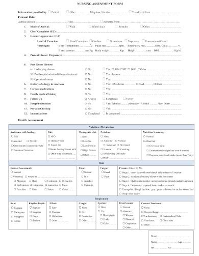 Free Sample Nursing Assessment Forms In Pdf Ms Word Free Hot Nude My