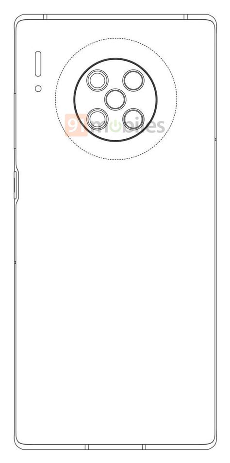 Huawei Mate 40 Pro Design Patents Reveal 5 Cameras On The Rear Gizmochina