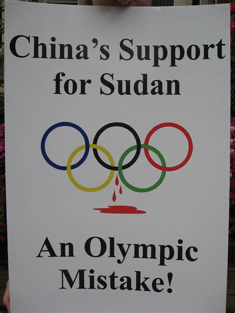 Chinas Support For Sudan An Olympic Mistake Mikebenedetti Flickr