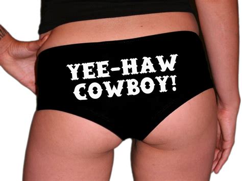 Yee Haw Cowboy Sexy Panties And Crop Top Set Cowboy Etsy