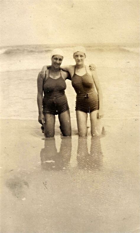 Found Snaps Of People In Their Wool Swimsuits From The 1920s Vintage