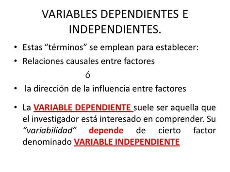 Variable Dependiente E Independiente En Investigacion Ejemplos