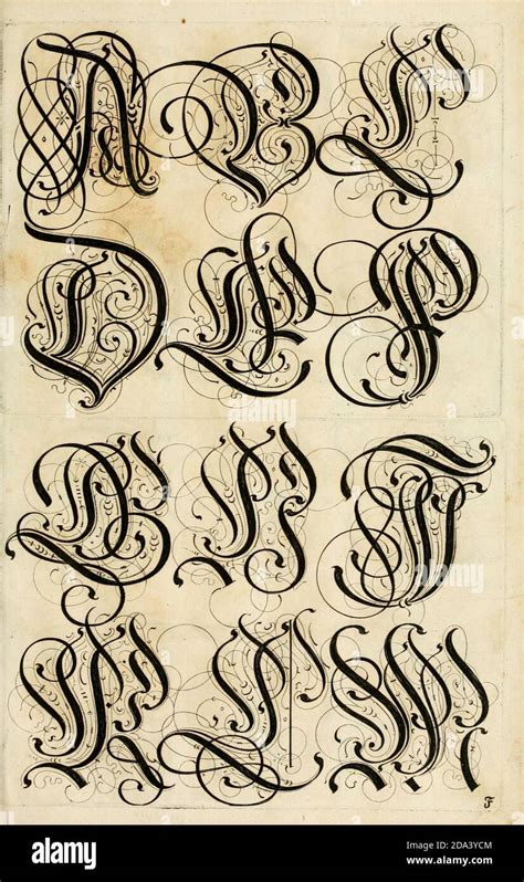 Calligraphy English Letters Hi Res Stock Photography And Images Alamy